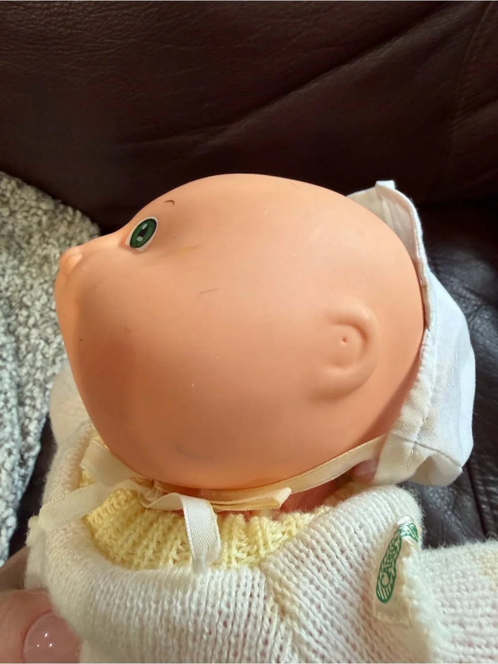 Cabbage Patch Kids Baby Doll in Yellow & White Knit Outfit - Picture 14 of 15